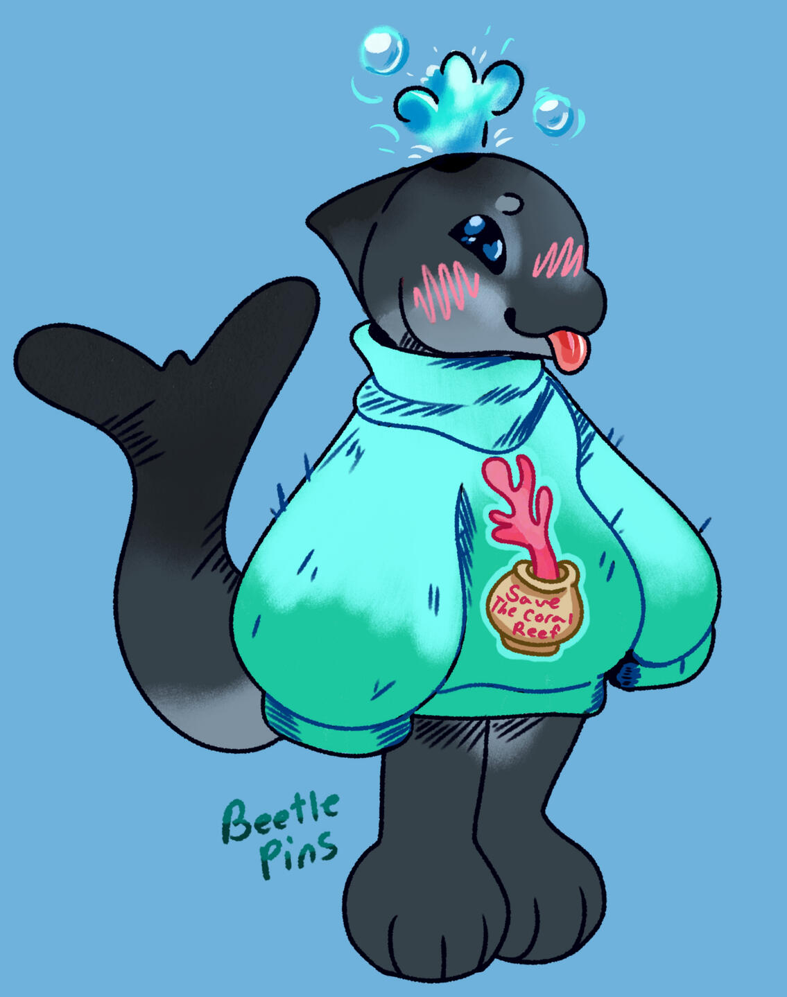 Baltic dolphin chibi